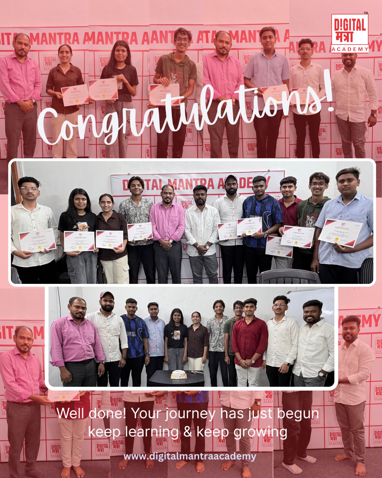 Digital Mantra Academy batch Completed with Certificate Ceremony